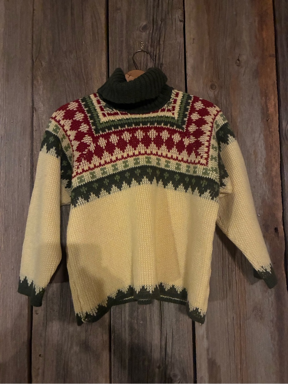 Vintage Rikki Ski Sweater Virgin Wool by Franconia Denmark Sweater S